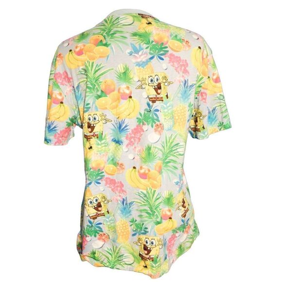 H&M Divided Nickelodeon Spongebob All over Graphic Print T-Shirt Sz Med - Picture 3 of 4